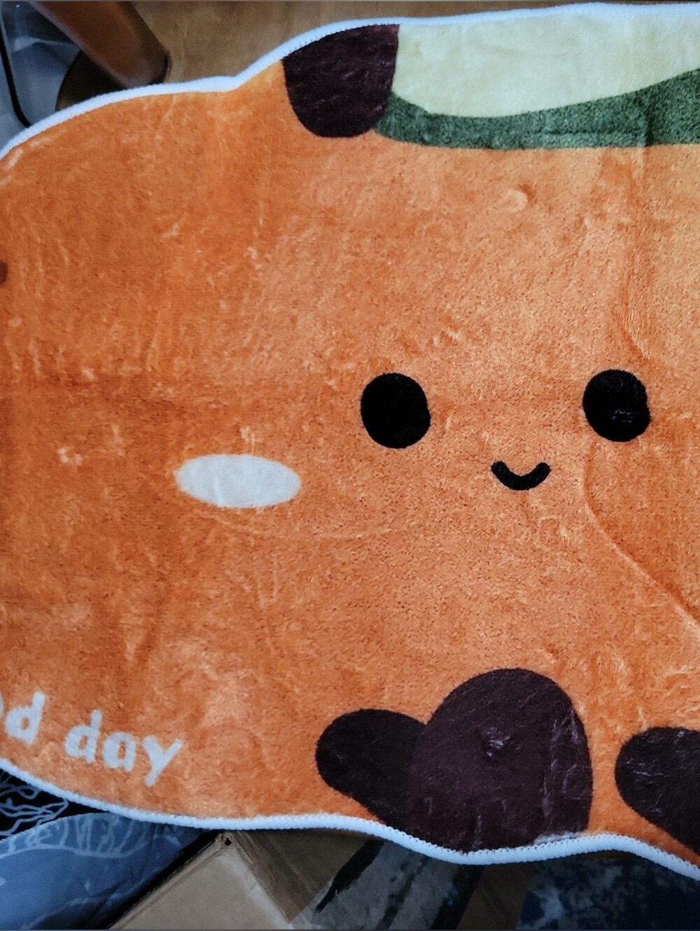 Cute Sweet Fella Kawaii Orange Mat 22 X 13 Inches Have A Good Day